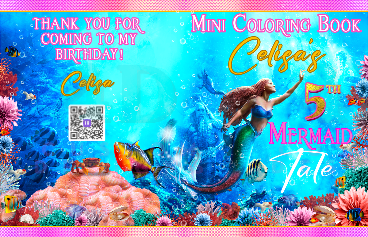 Custom Mini Coloring Books Mini Coloring Book – 4D Custom Designs, LLC
