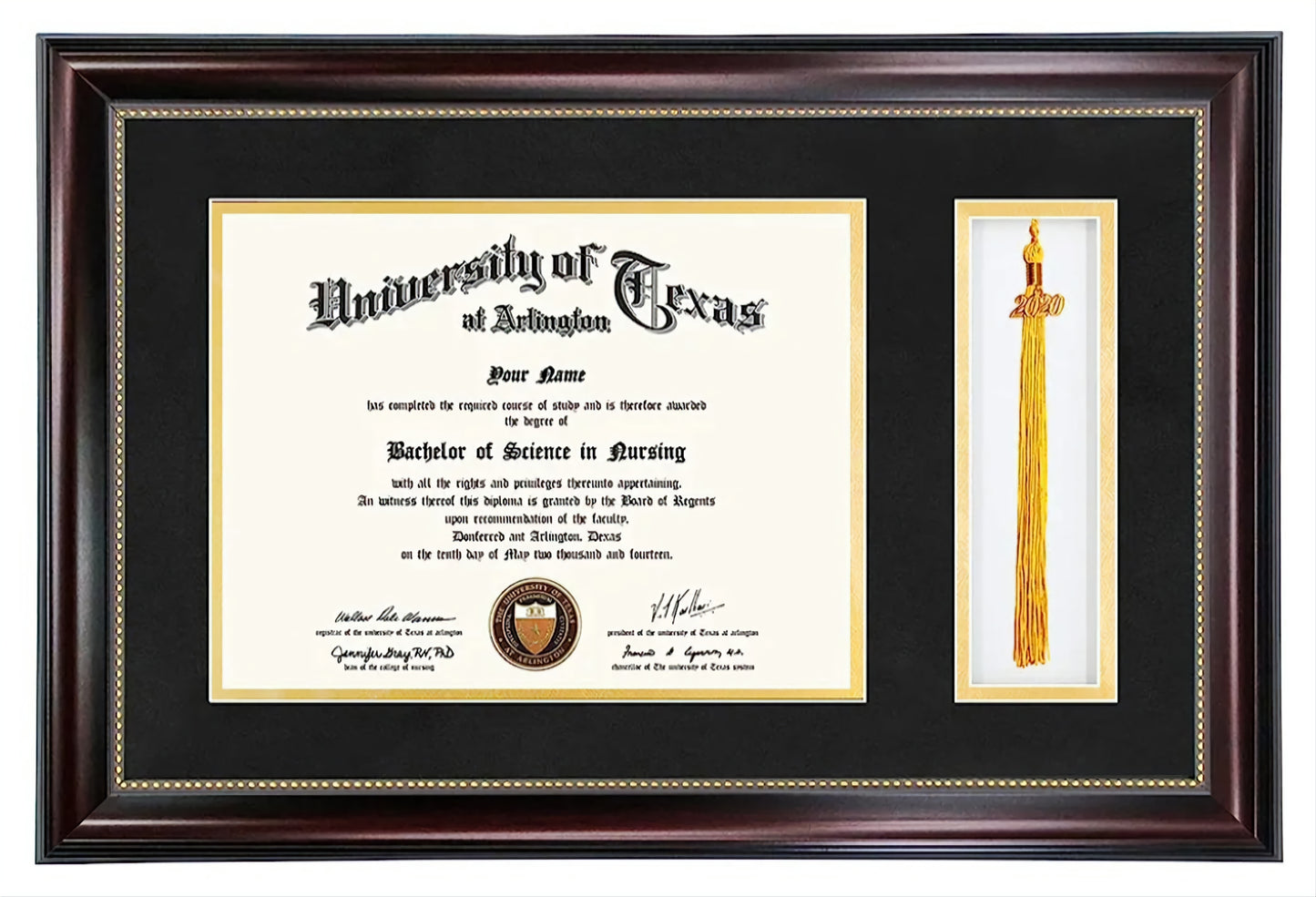 Diploma Frame with Tassel Holder