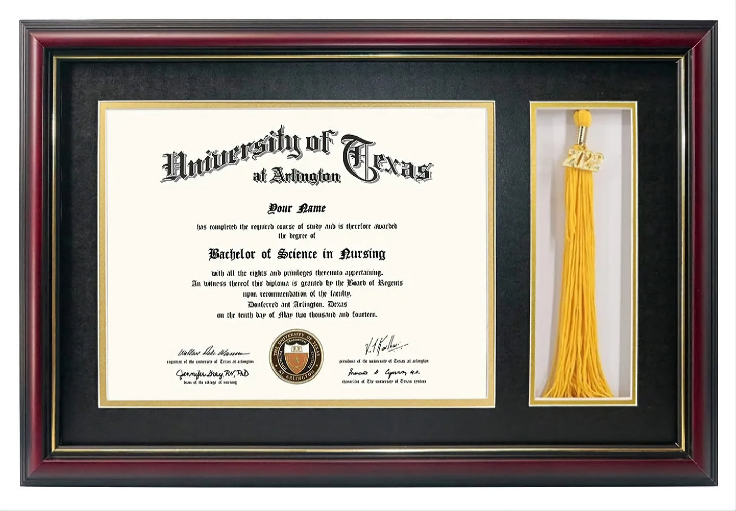 Diploma Frame with Tassel Holder