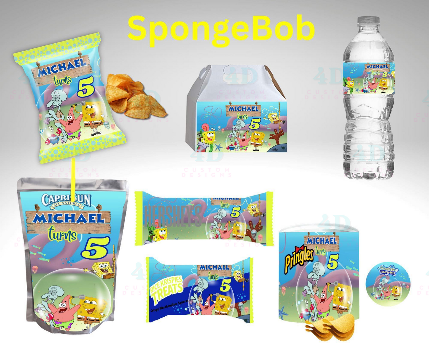 Sponge Bob Party Favors