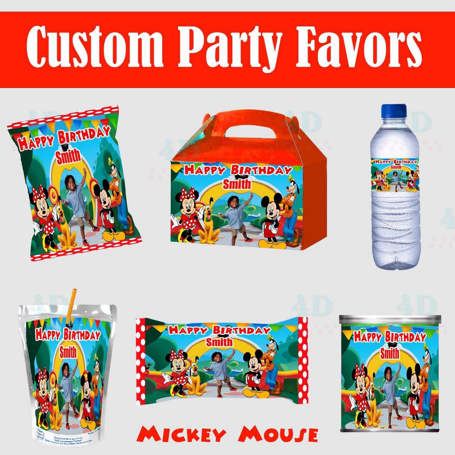 Mickey Mouse Party Favors