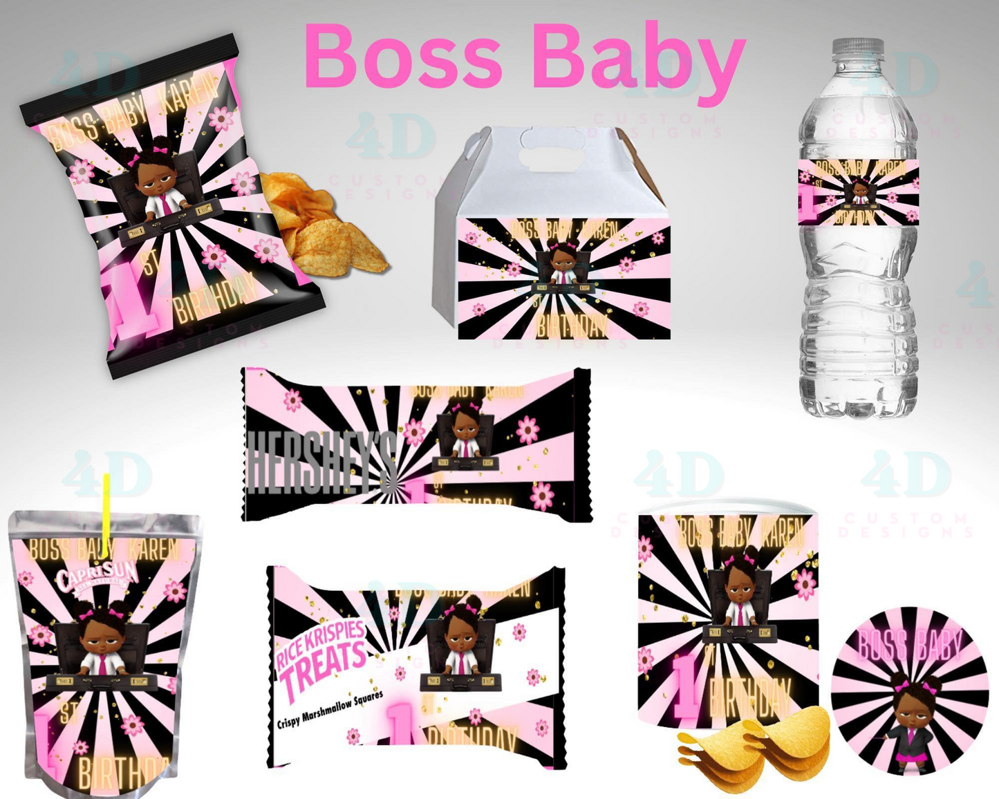 Boss Baby Girl Party Favors