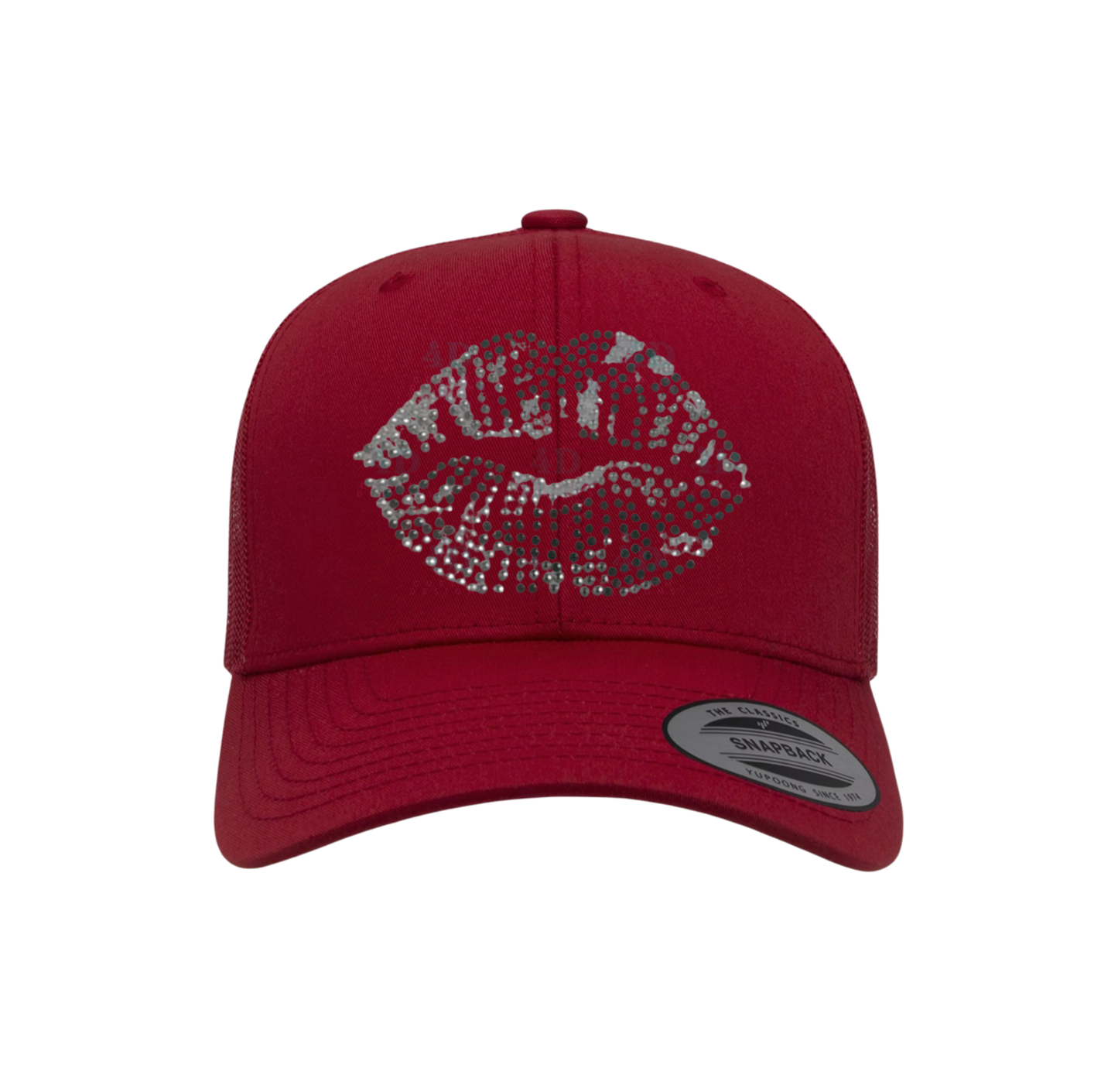 Camo Rhinestone Lips Hats