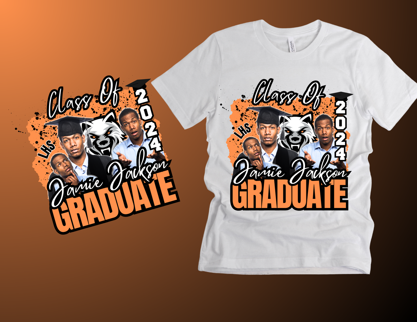 Center Design Graduation Shirts