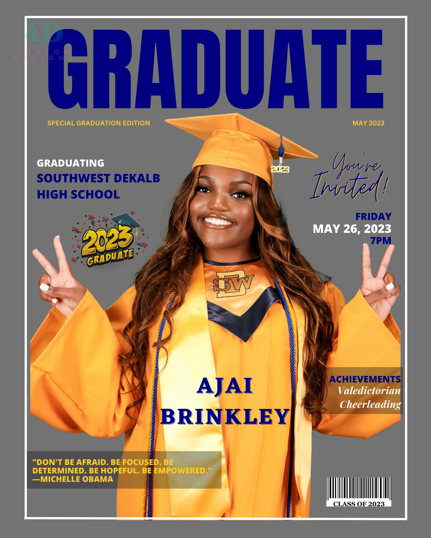 Graduation Magazine Cover